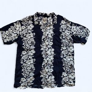 Steve & Barry’s vintage 90s Hawaiian shirt navy floral size 3xl